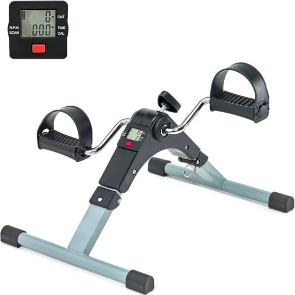 ZRSS® Stoelfiets Beweginstrainer - Fietstrainer met instelbare Weerstand - Bureaufiets - Mini Hometrainer Inklapbaar
