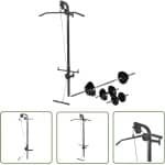 vidaXL Home Gym - Krachttoren - Krachttoren voor aan de wand met halterset 30,5 kg - Fitnessapparatuur - Halterset - Krachttraining