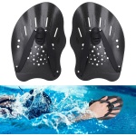 1 paar - Zwem Handpeddels - Zwemvliezen voor krachttraining - Aquatische handschoenen - Voor volwassenen en jongeren - Zwemaccessoires voor beginners en professionals(zwart)