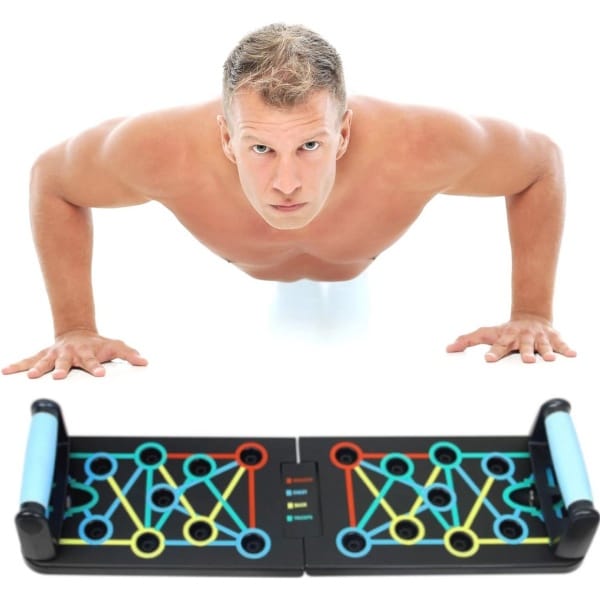 17-in-1 Push Up Board voor Thuis Krachttraining - Effectieve Griptrainer en Fitnessbord