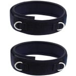 2-delige fitness dijriemen, gevoerd met neopreen, verstelbaar accessoire voor krachttraining, geschikt voor taekwondo, voetbal, hardloopoefeningen, geschikt voor mannen en vrouwen