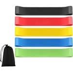 5 stuks fitnessbanden, weerstandsbanden met 6 niveaus, 100% natuurlijke latex, fitnessband, fitnessband, terrabanden, weerstandsbanden, elastische band, sport voor crossfit, yoga en pilates (5