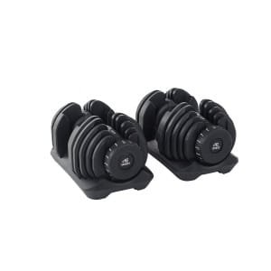 AJ-Sports Verstelbare dumbell set 2 x 40kg - 5 t/m 40kg - Gewichten - Dumbell Set - Gewichten set - Halterset - Fitness gewichten - Krachttraining - Fitness - Zwart