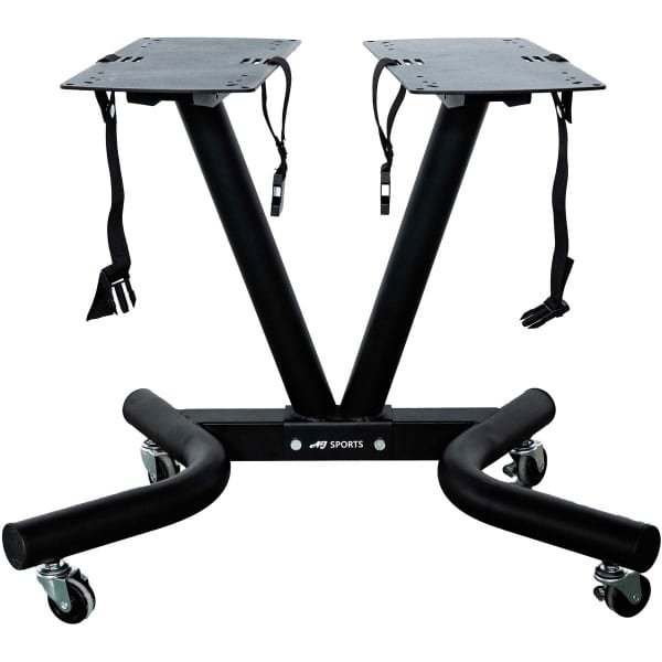 AJ-Sports verrijdbare opbergstandaard Dumbells - Gewichten Houder - Dumbell Houder - Dumbell set - Halterset - Fitness gewichten - Krachttraining - Fitness - Zwart