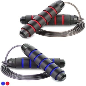 Adjustable Skipping Rope Set for Boxing MMA Crossfit Training Fitness - Speed Jumping Rope with Carrying Bag for Men, Women, and Kids