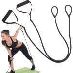 Antislip Yoga Stretchband met Verstelbare Handgreep - Ideaal voor Stretchen, Pilates en Krachttraining