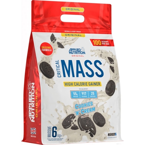 Applied Nutrition Critical Mass Original (6000g) Cookies N Cream - Gewichtstoename - Zonder Creatine
