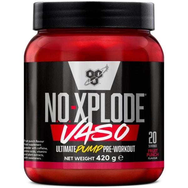 BSN N.O.-Xplode Vaso Pre Workout - Pump Pre-Workout - Fruit Punch - 20 servings (420 gram)