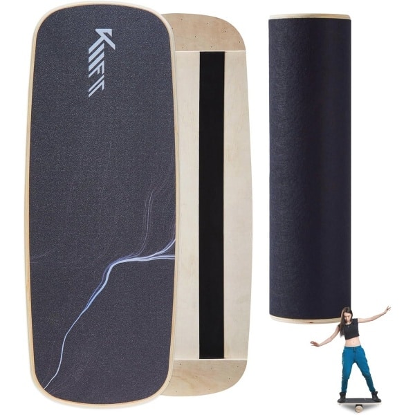 Balansbord Hout | Indoor Balance Board voor Coördinatietraining en Krachttraining | Ideaal voor Revalidatie en Fitness