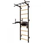 BenchK Klimrek Set 722 Zwart - Multifunctioneel Klimrek met Optrekstang en Dip Bars - Metalen Frame & Beukenhout - Krachttraining & Gymnastiek - Max. 150 kg