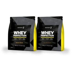 Body & Fit Whey Perfection Try-out Bundle - Whey Protein - Proteine Poeder - Eiwitshake - Proteine Shake - Banaan/Chocolade - (2x280g)