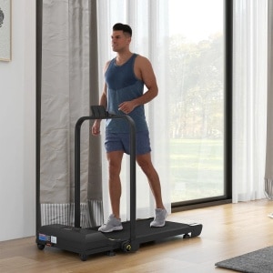 Boleen - 2 in 1 Opvouwbare Loopband - Loopband Inklapbaar - Loopbanden - Maximaal 100Kg - 1-10 km/u - 130x59x96 cm - Zwart