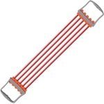 Borststrekker met handgrepen - Gemaakt van TPR - Geschikt voor krachttraining, fitness, sport, pull-ups en yoga - Rood