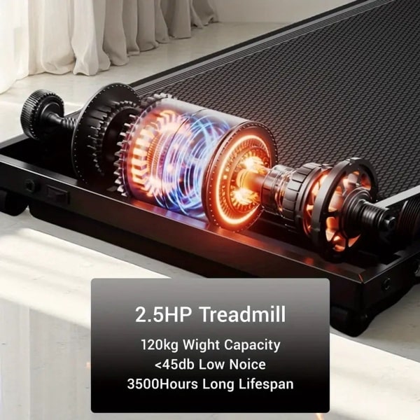 CITYSPORTS elektrische loopband-opvouwbare loopband voor thuis tot 12 km/u-met LED-display-APP en 360° tablethouder-compact loopkussen voor thuis en op kantoor
