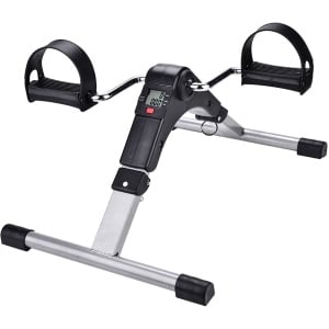 Creatorally Binnenhuis Opvouwbare Fietstrainer - Stoelfiets - Opvouwbare Bureaufiets met Display - Mini Hometrainer - Under Deskbike - Mobiliteitstrainer - Fitness - Bewegen Tijdens Je Werk - Beentrainer