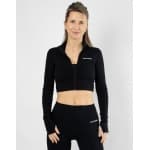 Divinity Zipper Crop Top | CAPO FINALE - Zipper | M | Kleur Black | Sportkleding | Activewear | Gymkleding | Fitnesskleding | Sportoutfit | Fitness | Hardlopen | Crossfit | Yoga | Pilates | Krachttraining