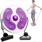 Draaitafel - Balance Board - Balance Trainer Workout - Cardio Core Waist - Balance Board - Buikspiertrainer - Core Trainer - Fitnessaccessoire - Paars