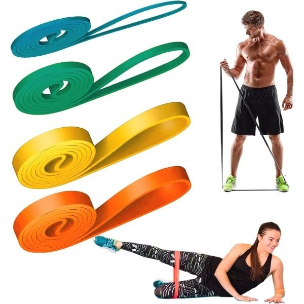 Elastische Weerstandsbanden Set voor Fitness en Crossfit Training - 5-15-25-35 kg