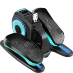 Elektrische Crosstrainer - Onder-Bureau Elliptical - Compacte Zit-Pedaaltrainer met Afstandsbediening - Geschikt voor Senioren & Jongeren - Draagbaar Fitnessapparaat