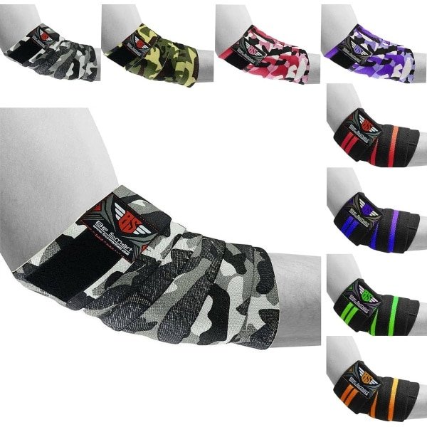 Elleboum Steun Wraps voor Gewichtheffen - Krachttraining & Bodybuilding