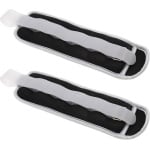 Enkelgewichten Sandbags Set - 2 Pack 0.5KG - Polsgewichten Verstelbare Strap - Fitness Oefening Gewichten - Gym Running Wandelen Cardio Training Zwart