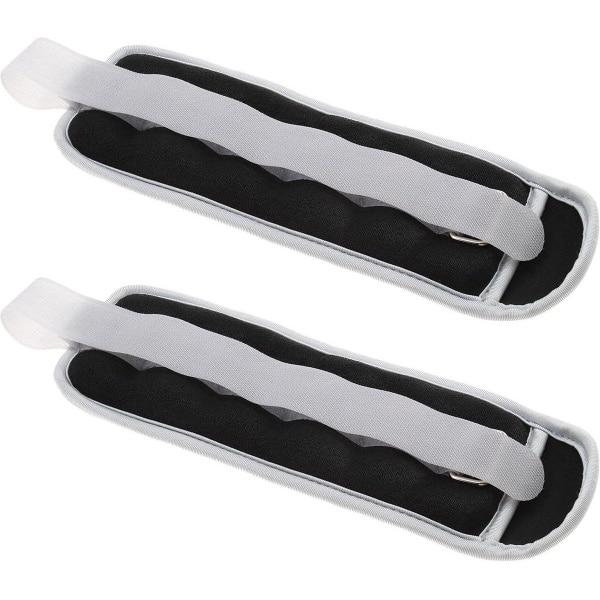 Enkelgewichten Sandbags Set - 2 Pack 0.5KG - Polsgewichten Verstelbare Strap - Fitness Oefening Gewichten - Gym Running Wandelen Cardio Training Zwart