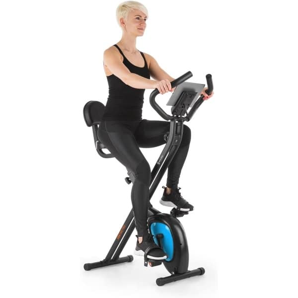 Ergometer Fiets Hometrainer met Trainingscomputer - Opvouwbare Fiets met 8 Kg Vliegwiel en 8-Staps Weerstand