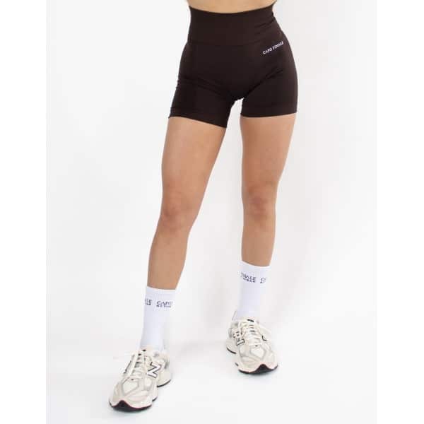 Eternity High-Waist Short | CAPO FINALE - Shorts | XS | Kleur Bruin | Sportkleding | Activewear | Gymkleding | Fitnesskleding | Sportoutfit | Fitness | Hardlopen | Crossfit | Yoga | Pilates | Krachttraining