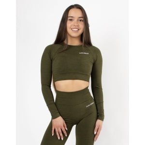 Eternity Long Sleeve Crop Top | CAPO FINALE - T-shirt crop top | S | Kleur Groen | Sportkleding | Activewear | Gymkleding | Fitnesskleding | Sportoutfit | Fitness | Hardlopen | Crossfit | Yoga | Pilates | Krachttraining