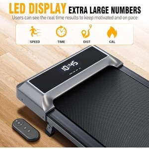 FYSIQ® Loopband - walking pad - voor thuisgebruik - compact - met afstandbediening - bluetooth verbinding met app - hellingfunctie 6,5%