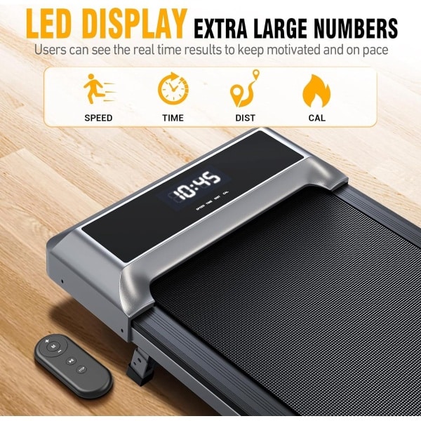 FYSIQ® Loopband - walking pad - voor thuisgebruik - compact - met afstandbediening - bluetooth verbinding met app - hellingfunctie 6,5%