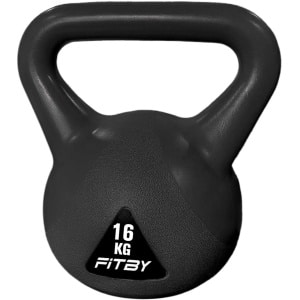 Fitby Kettlebell 16KG - Kettlebell - Fitness - Gewichten - Geschikt voor CrossFit & Fitness - Conditietraining - Zwart