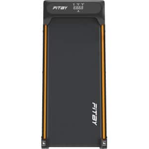 Fitby Loopband - 1-8 km/u - 5 tot 8% handmatige hellingshoek - Max 100kg - Zwart Oranje