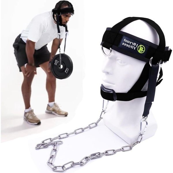 Fitness Nekharnas voor gewichtheffen - verstelbare hoofdband met ketting voor krachttraining nekoefenapparatuur - thuis en sportschool - snel geleverd nek trainer