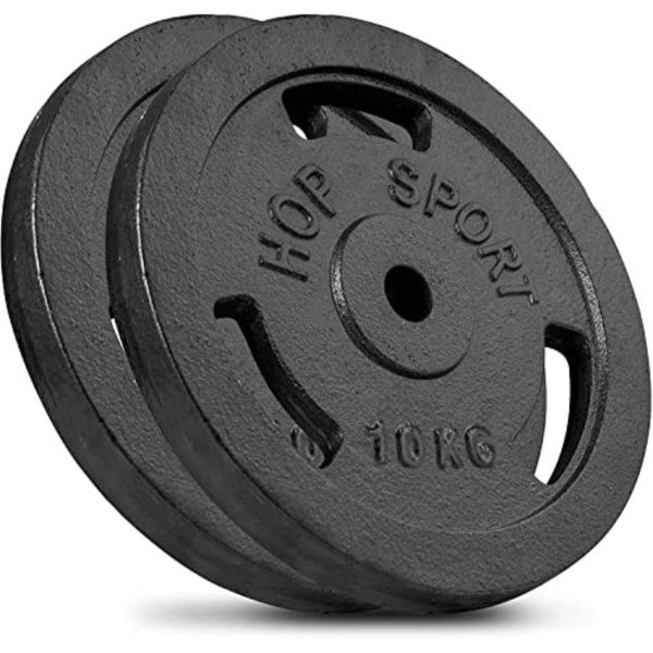 Gewichten set tot 40 kg voor krachttraining in home gym - Halterschijven en gietijzeren gewichten voor spieropbouw