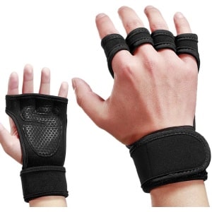 Gewichthefhandschoenen - Fitnesshandschoenen voor Crossfit, Gewichtheffen, Pull-ups, Gymnastiektraining - Ademende, antislip fitnesshandschoenen voor mannen en vrouwen met handpalmbeschermers en polsondersteuning