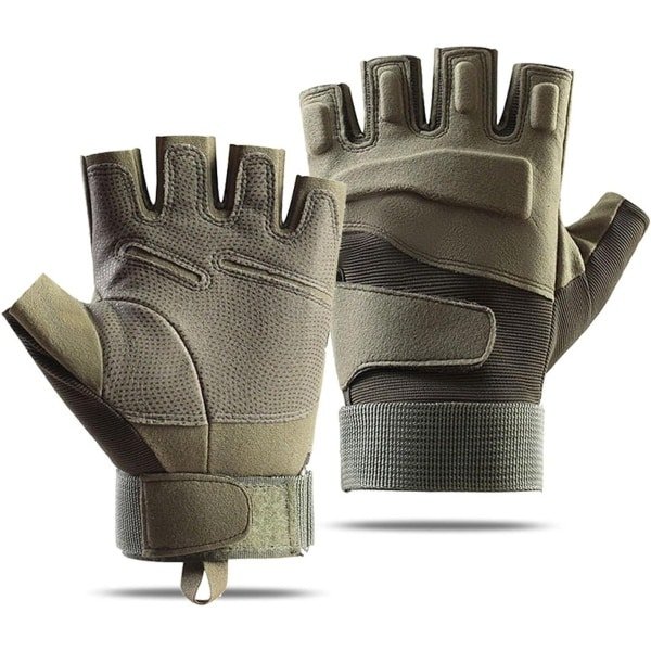 Heren fitness handschoenen legergroen - training dames antislip ademend krachttraining krachtsport gym