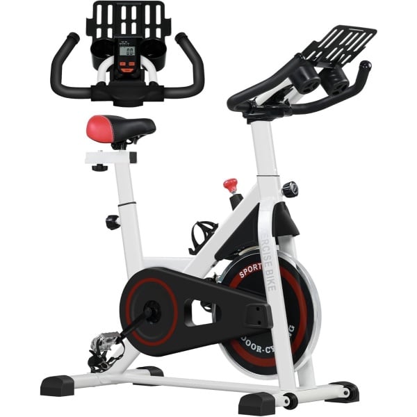 Hometrainer met LCD-Display en Verstelbaar Zadel voor Thuisgebruik