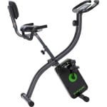 Hometrainer met Rugleuning - Opvouwbare Fitnessfiets met 8 Weerstandsniveaus en Tablethouder