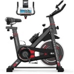 Hometrainers - Fitnessfiets voor binnenshuis met vliegwiel van 10 kg - LCD-scherm - Verstelbare stoel en armleuningen - Draagvermogen 120 kg