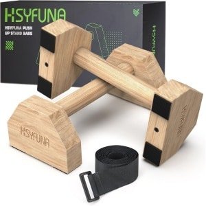 Houten Push-up Grepen - Antislip Parallettes voor Krachttraining en Spiertraining