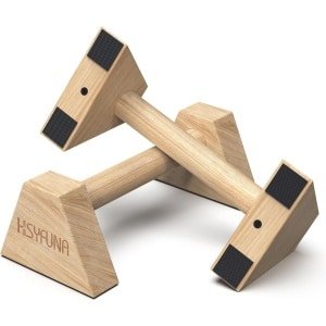 Houten Push-upgrepen voor Spiertraining en Krachttraining - Antislip Parallettes