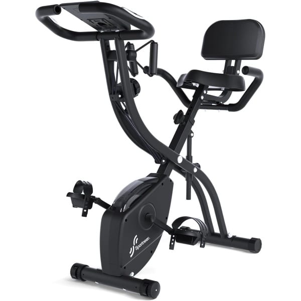 Inklapbare 4-in-1 Ergometer Hometrainer met 16 Weerstandsniveaus en LCD-Display