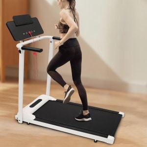 Inklapbare loopband voor thuis en kantoor, met iPad-houder en LED-scherm, tot 100 kg