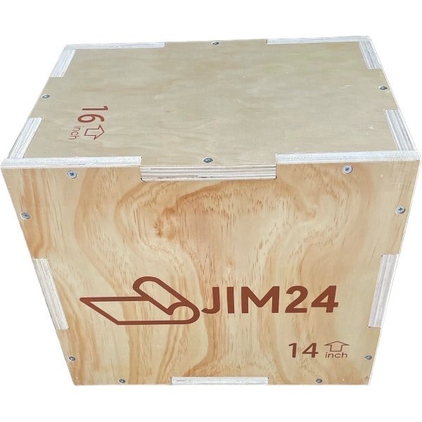 Jim24 Plyo Box - Fitness Box - Crossfit - Krachttraining - 3-in-1 - Extra stevig - Klein 30/35/40 cm