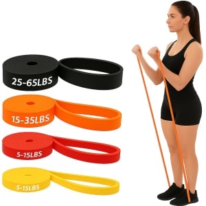 Jim24 Pull up bands - Weerstandsbanden - Resistance Bands - Fitness Elastiek - 4 banden - 4 Weerstanden - Fitness elastiek - Crossfit - Powerlifting banden - Sport - Fitness