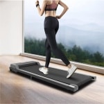 KM/H Loopband Voor Thuis, Plat En Inklapbaar, Incl. Afstandsbediening, Loopband Voor Kantoor, Fitness En Meer, Geluidsisolerend, Draagvermogen 150 Kg