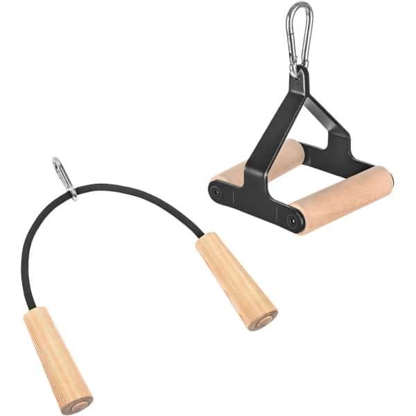 Kabeltrekgreep en Tricepstouwset voor Krachttraining - Fitnessaccessoires voor Thuisgym, Bodybuilding, en Schouders