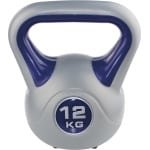 Kettlebell 12 kg - Paars/Grijs - Perfect voor Krachttraining en Fitness