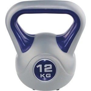 Kettlebell 12 kg - Paars/Grijs - Perfect voor Krachttraining en Fitness